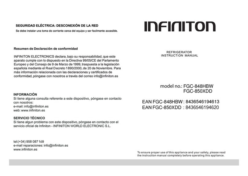 Infiniton FGC-848HBW instruction manual