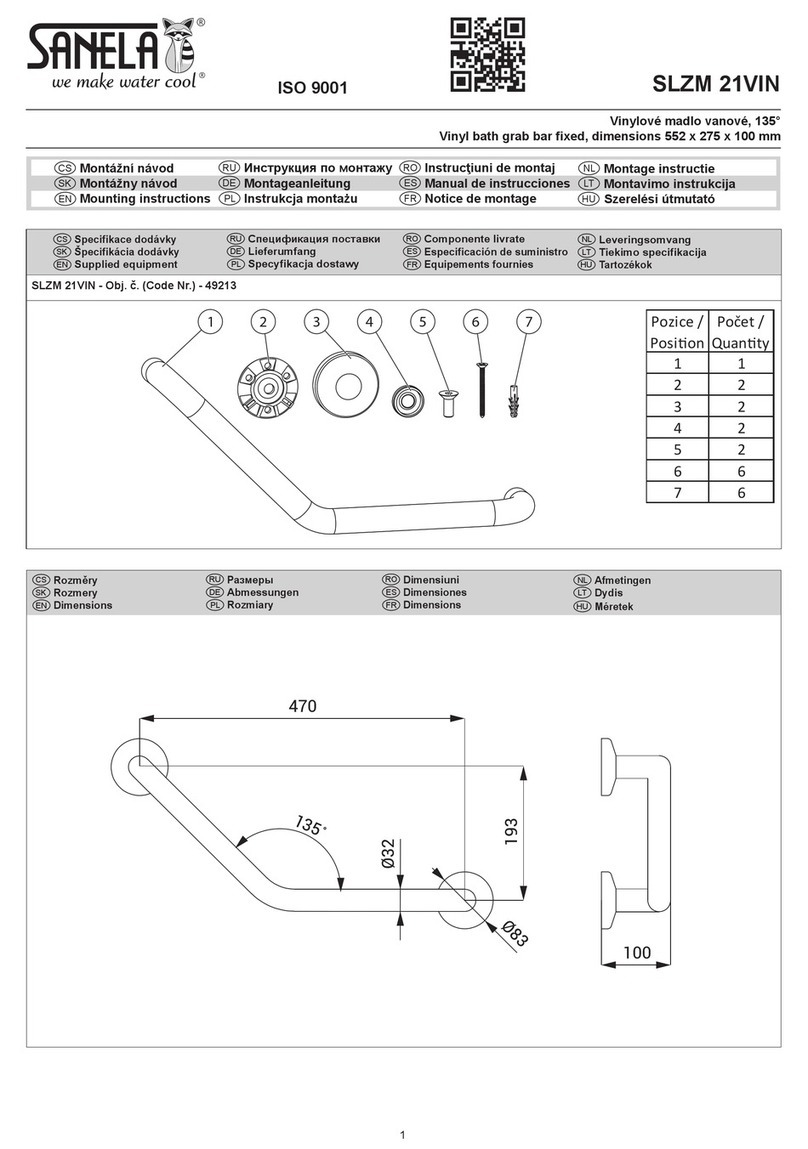 Sanela SLZM 21VIN Mounting instructions
