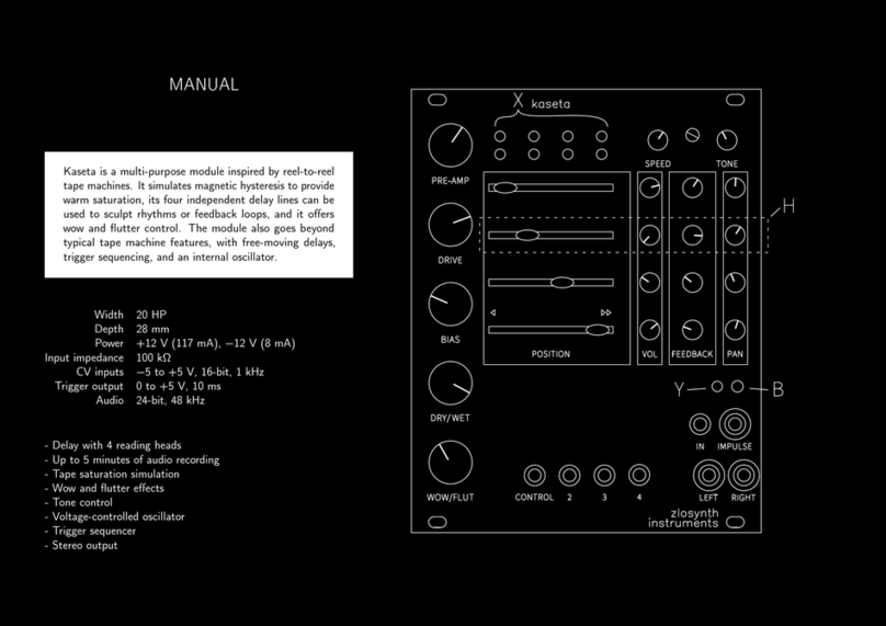 zlosynth instruments Kaseta manual