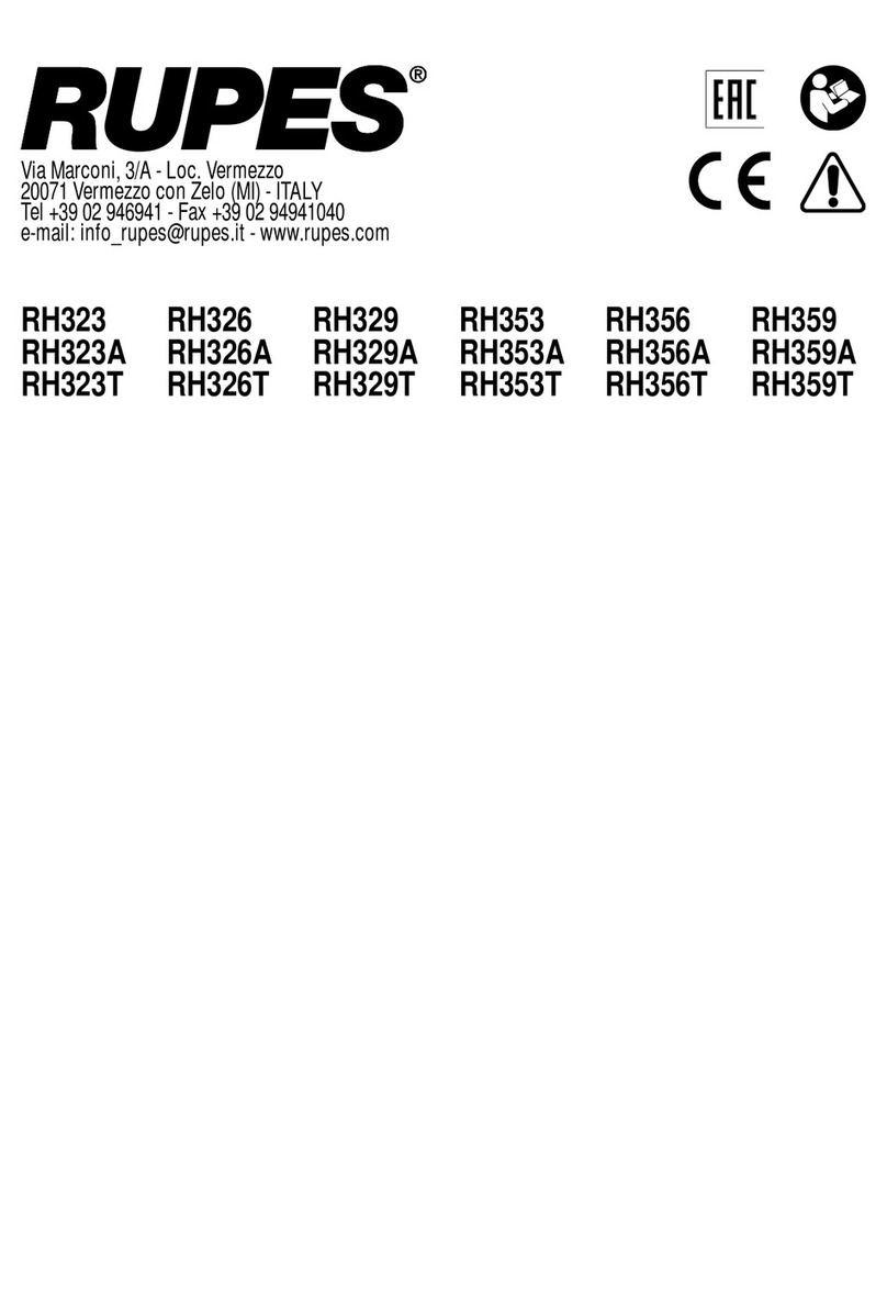 Rupes RH323 User manual