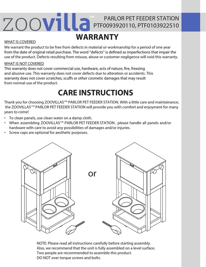 Zoovilla PTF0093920110 User manual Zoovilla PTF0093920110 User manual