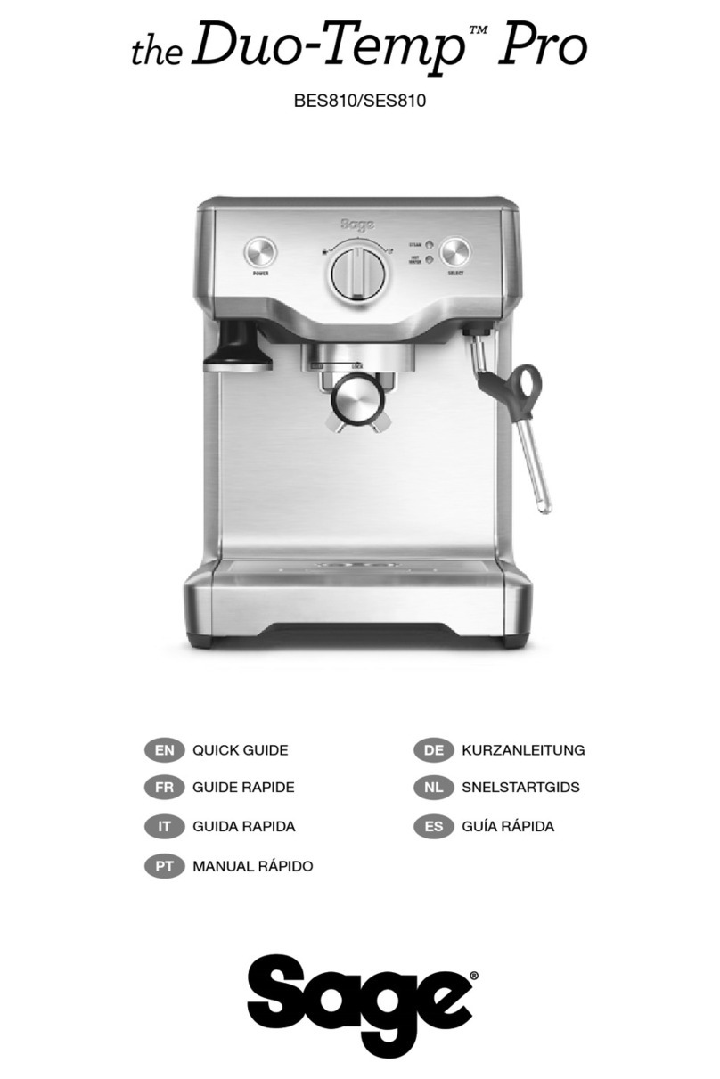 Sage SES810 User manual