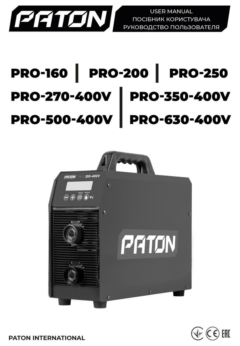 Paton PRO-160 User manual