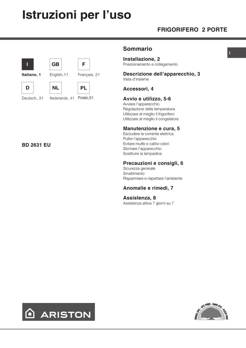 Ariston BD 2631 EU User manual