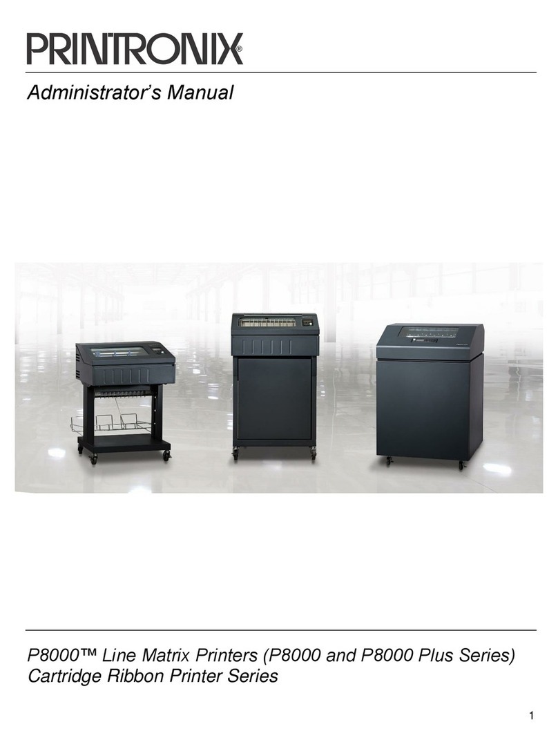 Printronix P8000 Plus Series Use and care manual