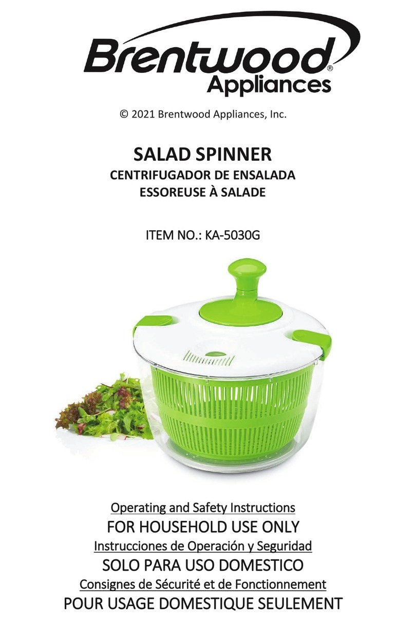 Brentwood Appliances KA-5030G Operating and safety instructions