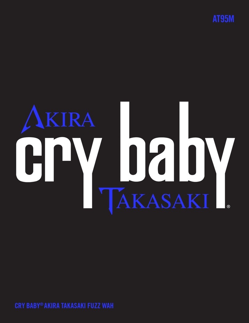 Dunlop AKIRA TAKASAKI CRY BABY FUZZ WAH manual
