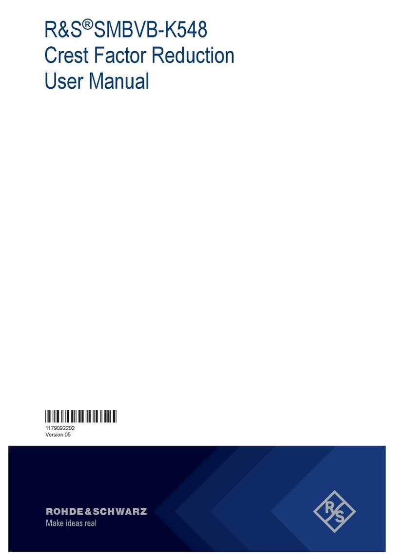 Rohde & Schwarz R&S SMBVB-K548 user manual