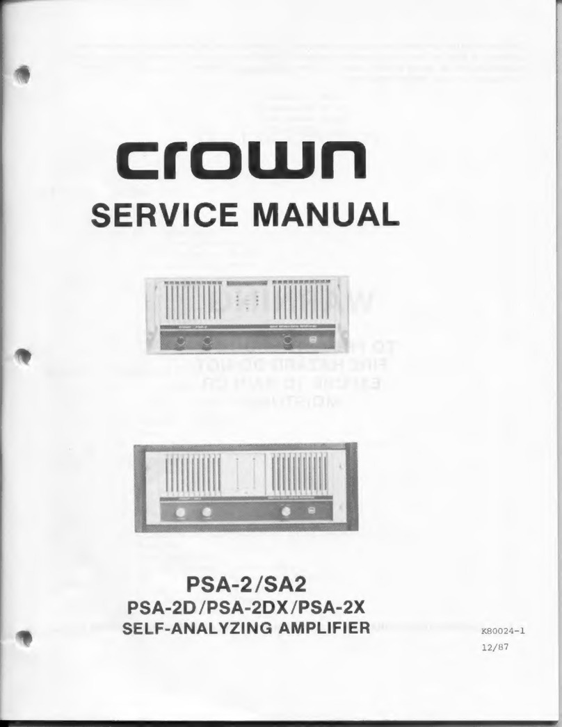 Crown PSA-2 User manual