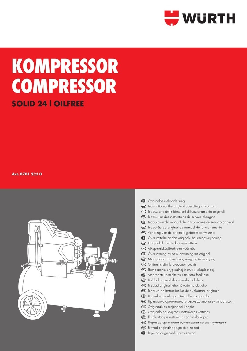 Würth SOLID 24 I OILFREE Translation of the original operating instructions Würth SOLID 24 I OILFREE Translation of the original operating instructions
