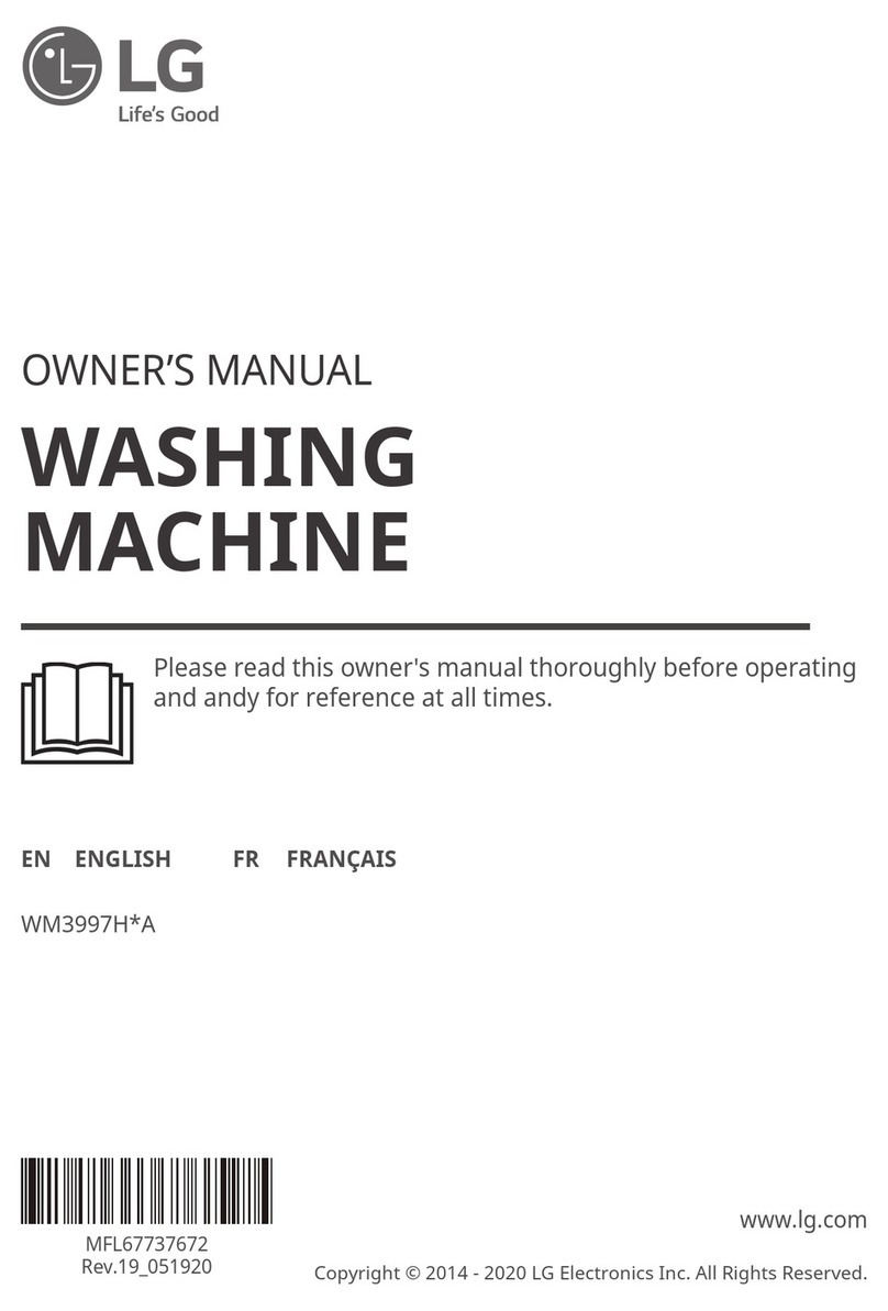 LG WM3997H series User manual