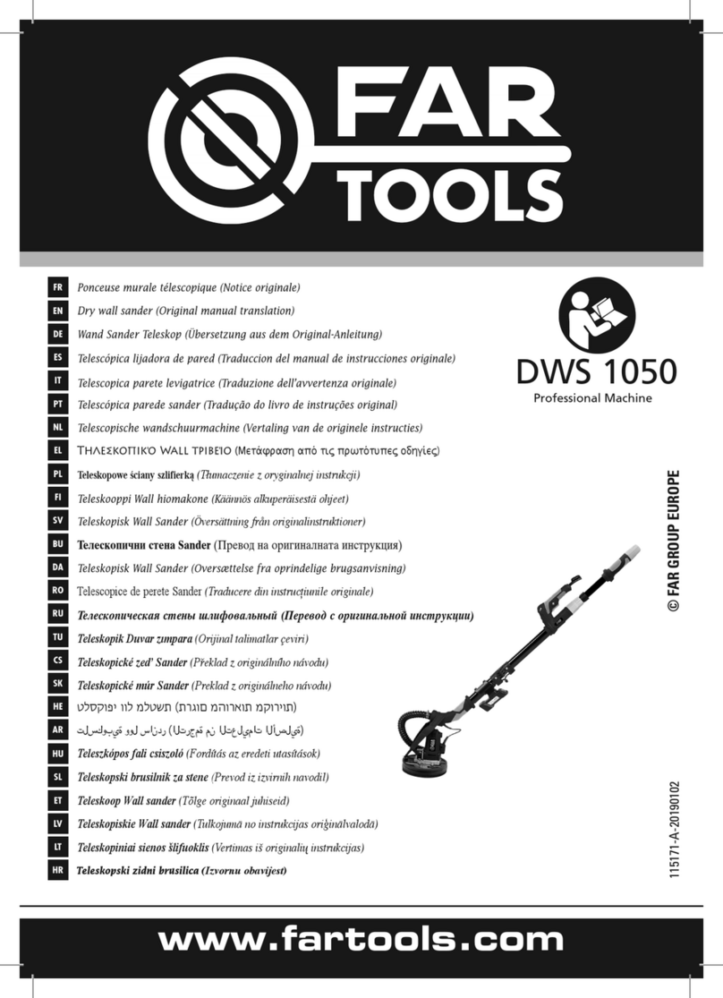 Far Tools DWS 1050 Use and care manual