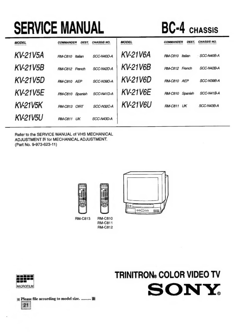 Sony TRINITRON KV-21V5A User manual