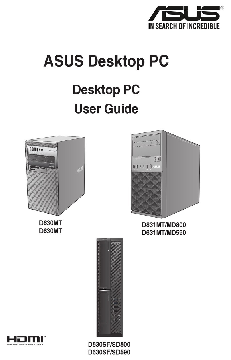 Asus D830MT User manual