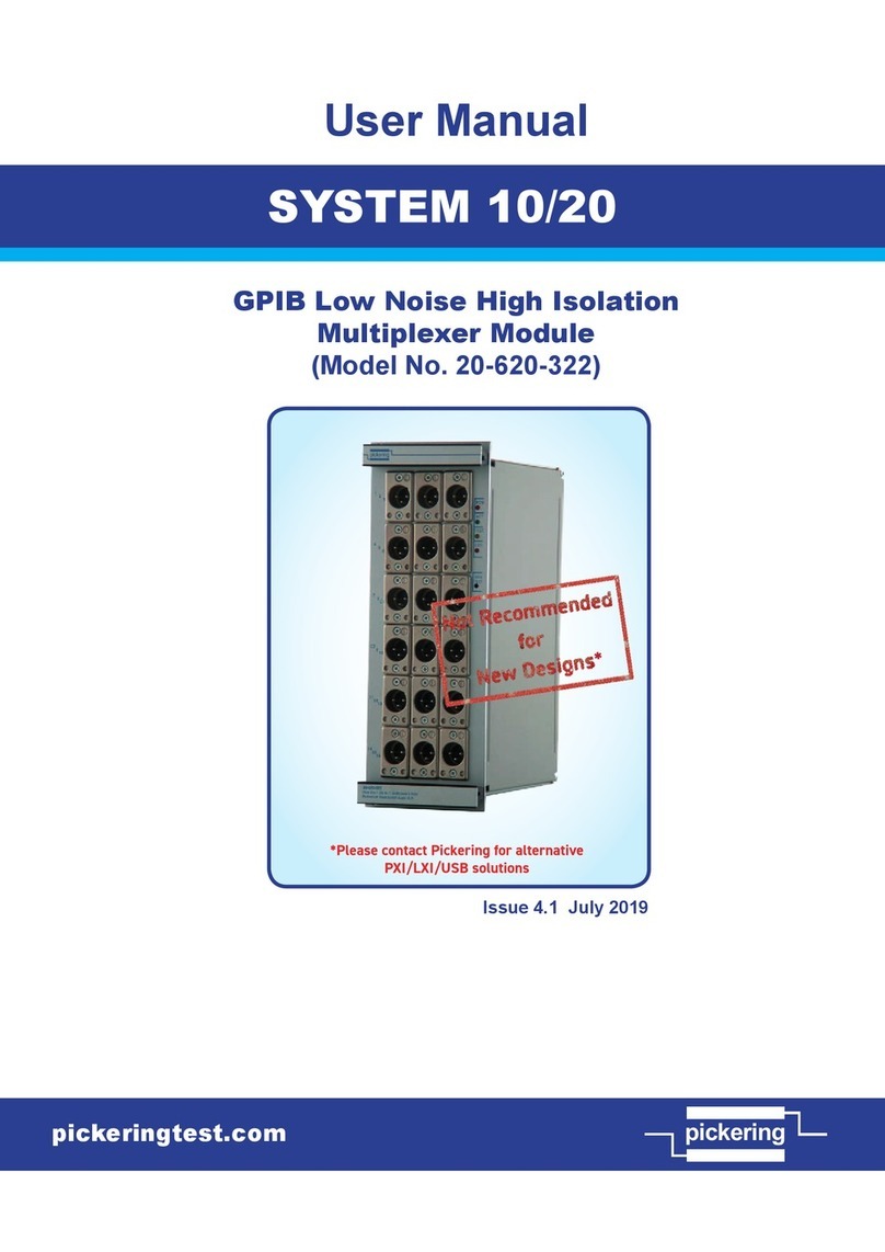 Pickering SYSTEM 10 user manual Pickering SYSTEM 10 user manual