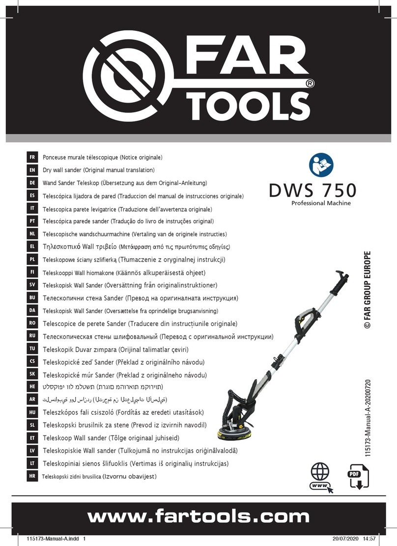 Far Tools DWS 750 Use and care manual