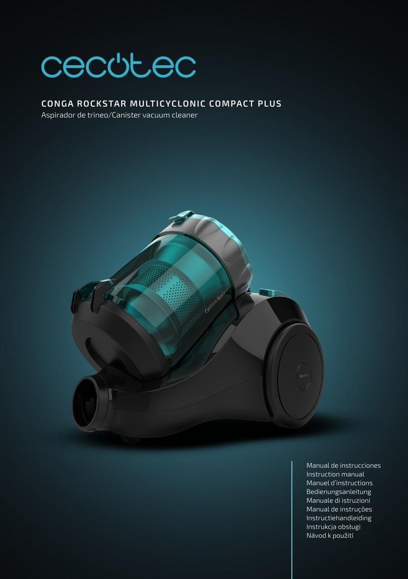 cecotec CONGA ROCKSTAR MULTICYCLONIC COMPACT PLUS instruction manual cecotec CONGA ROCKSTAR MULTICYCLONIC COMPACT PLUS instruction manual