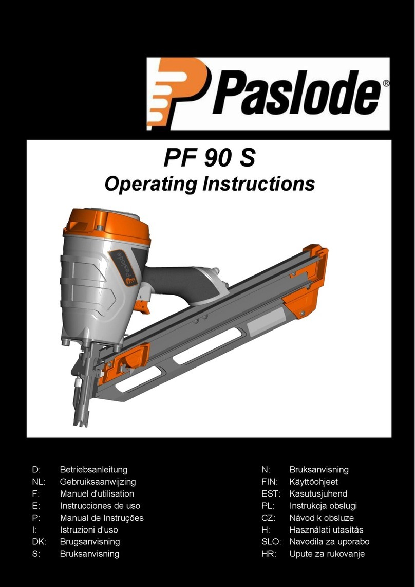 Paslode PF 90 S User manual Paslode PF 90 S User manual