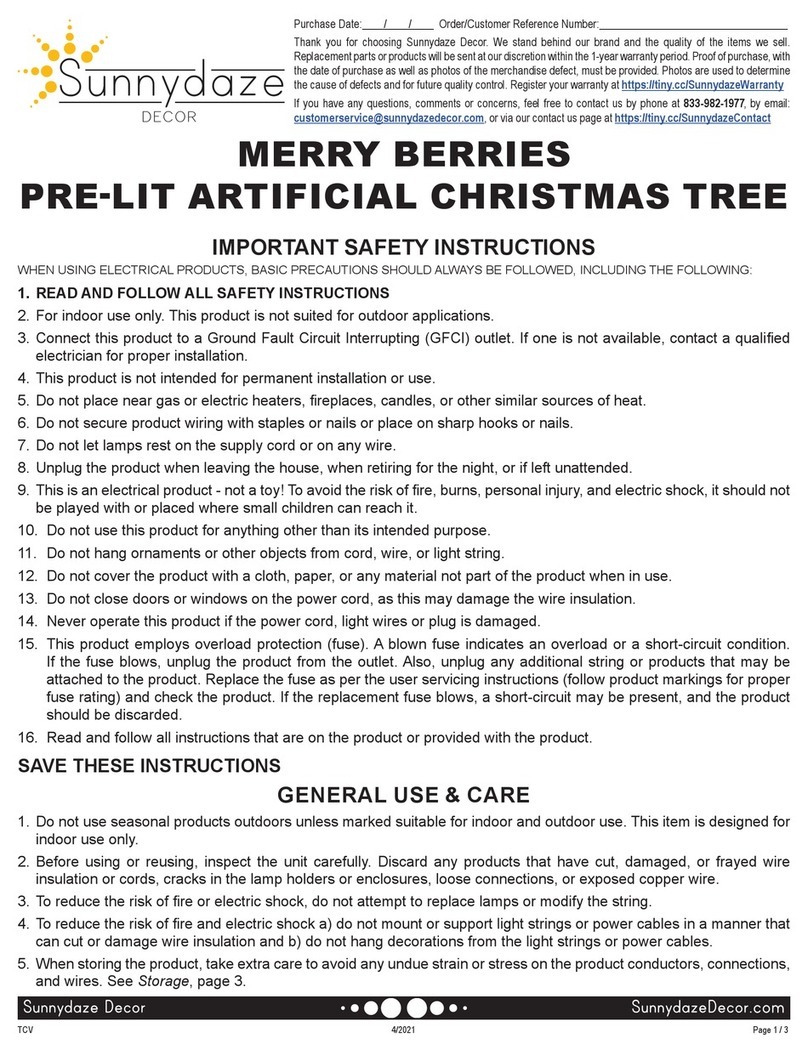 Sunnydaze Decor MERRY BERRIES User manual