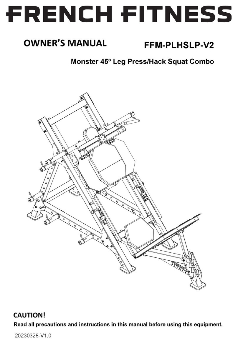 FRENCH FITNESS FFM-PLHSLP-V2 owner's manual