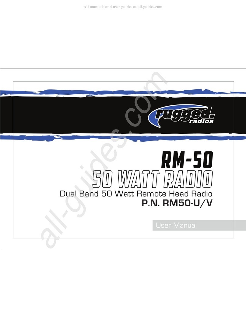 Rugged Radios RM-50 User manual