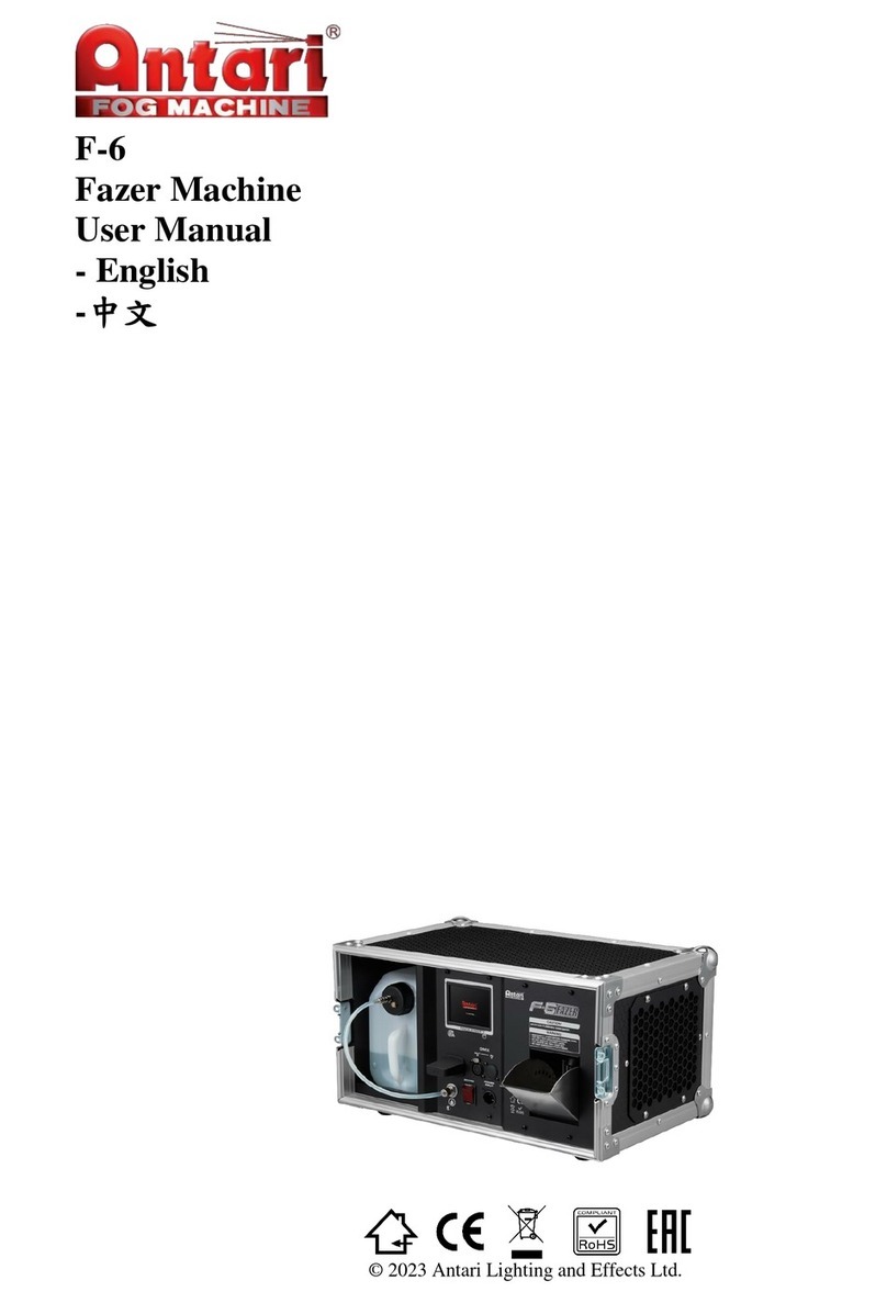 Antari F-6 User manual Antari F-6 User manual