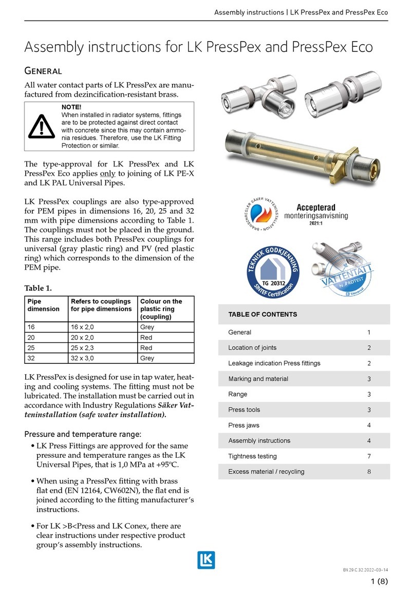 LK PressPex Eco 188 26 68 Assembly instructions