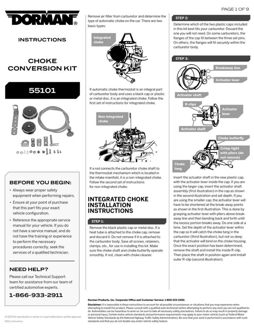 Dorman 55101 User manual