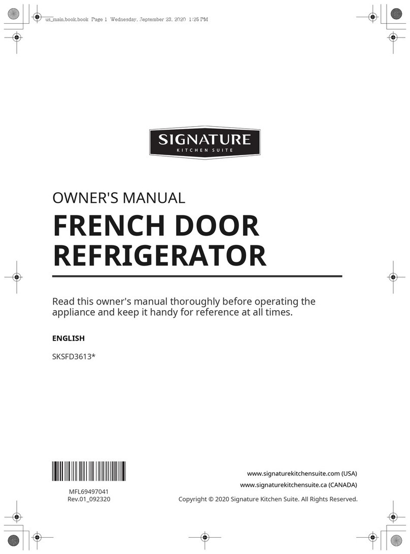 LG SKSFD3613 Series User manual