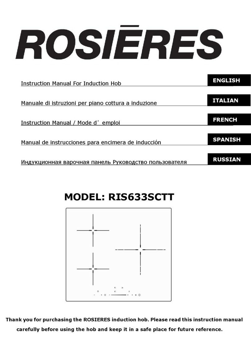 ROSIERES RIS633SCTT instruction manual