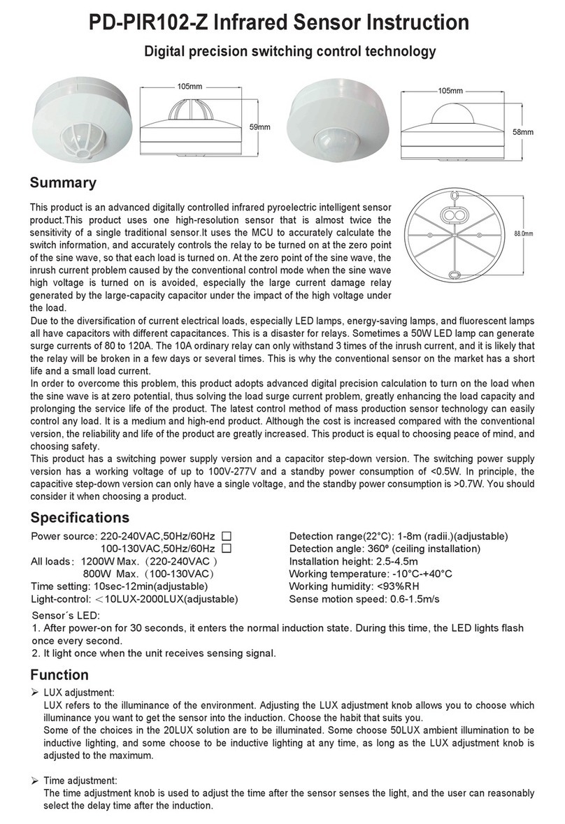 pdlux PD-PIR102-Z instruction manual