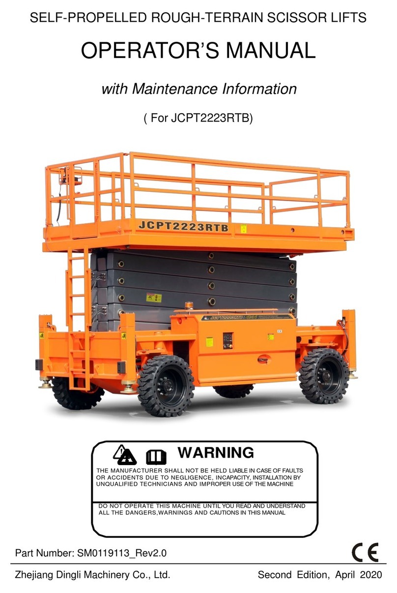 DINGLI JCPT2223RTB operators manual with maintenance information DINGLI JCPT2223RTB operators manual with maintenance information