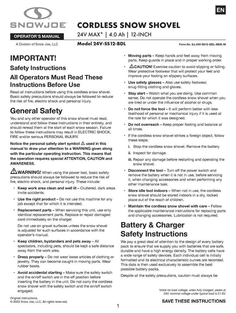 SNOWJOE 24V-SS12-BDL User manual