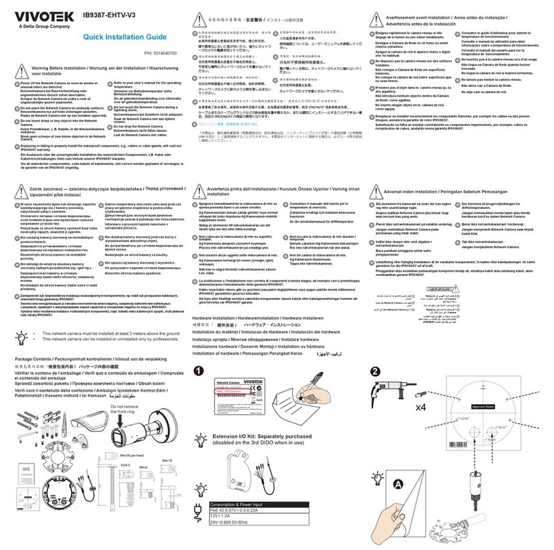 Delta VIVOTEK IB9387-EHTV-V3 User manual