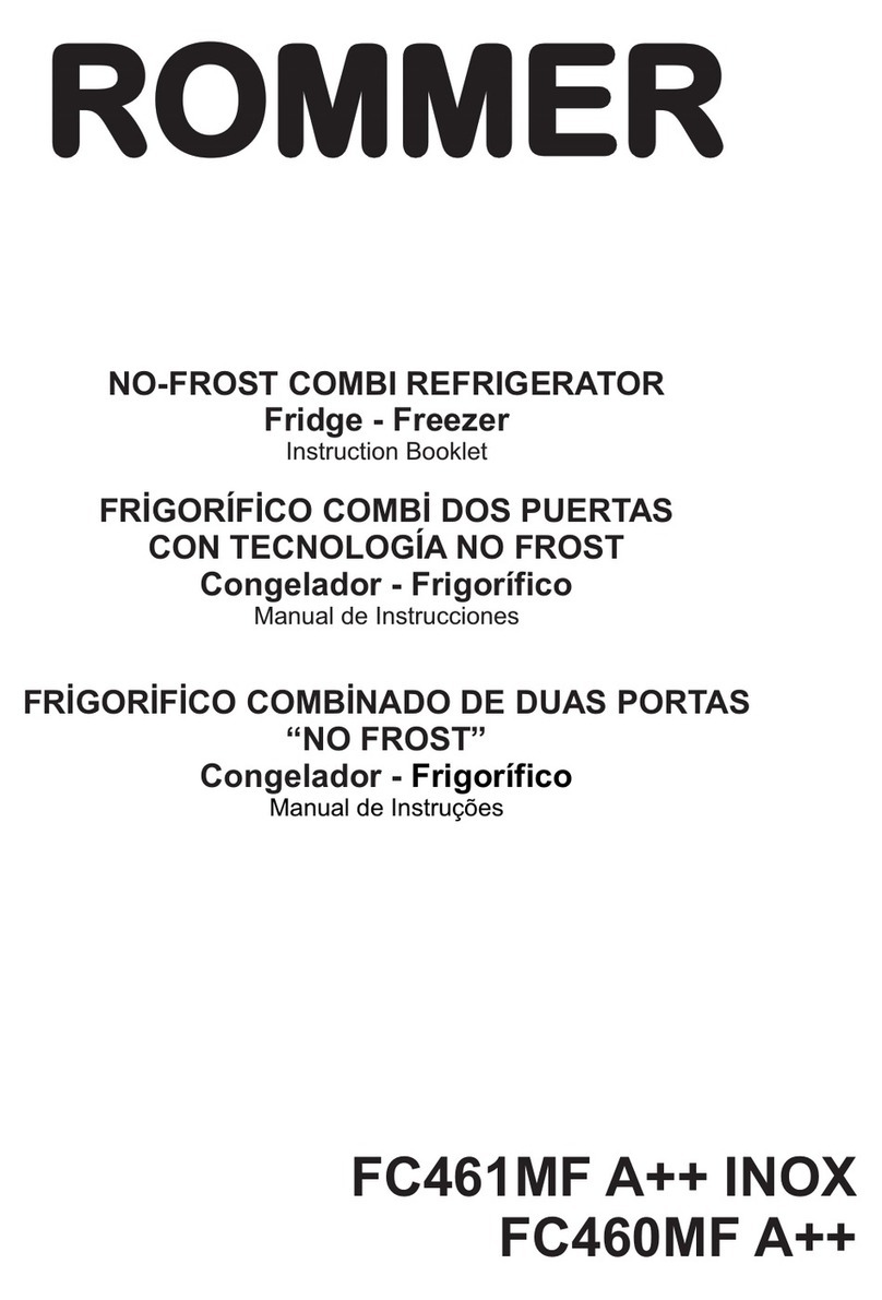 ROMMER FC461MF A++ INOX Instruction booklet