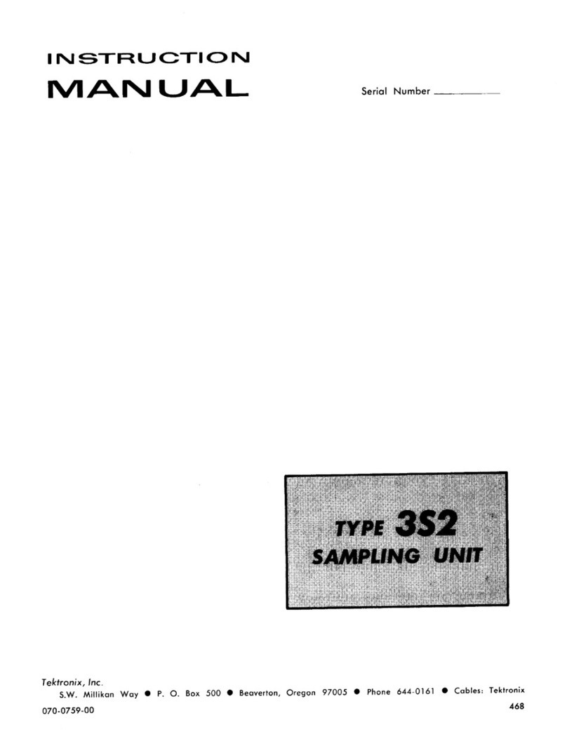 Tektronix 3S3 User manual