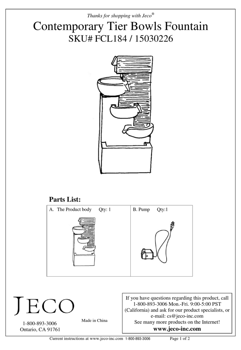 Jeco FCL184 quick start guide