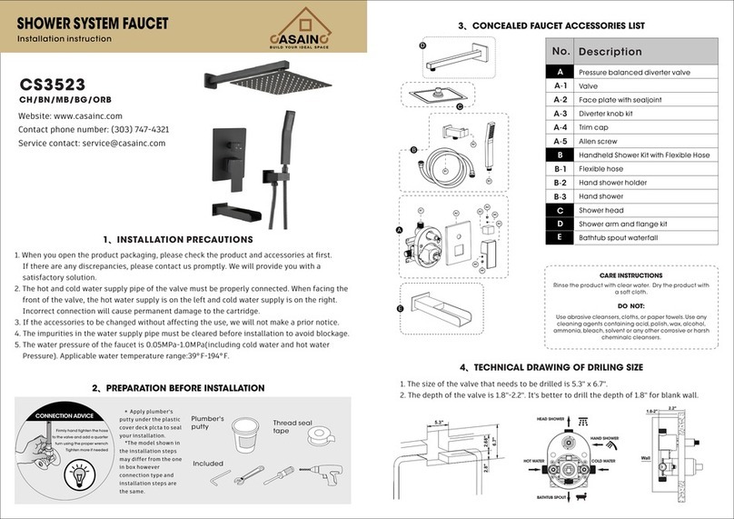 CASAINC CS3523 Installation instruction
