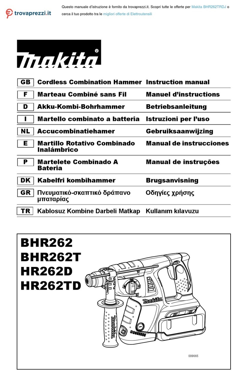 Makita BHR262TRDJ User manual Makita BHR262TRDJ User manual