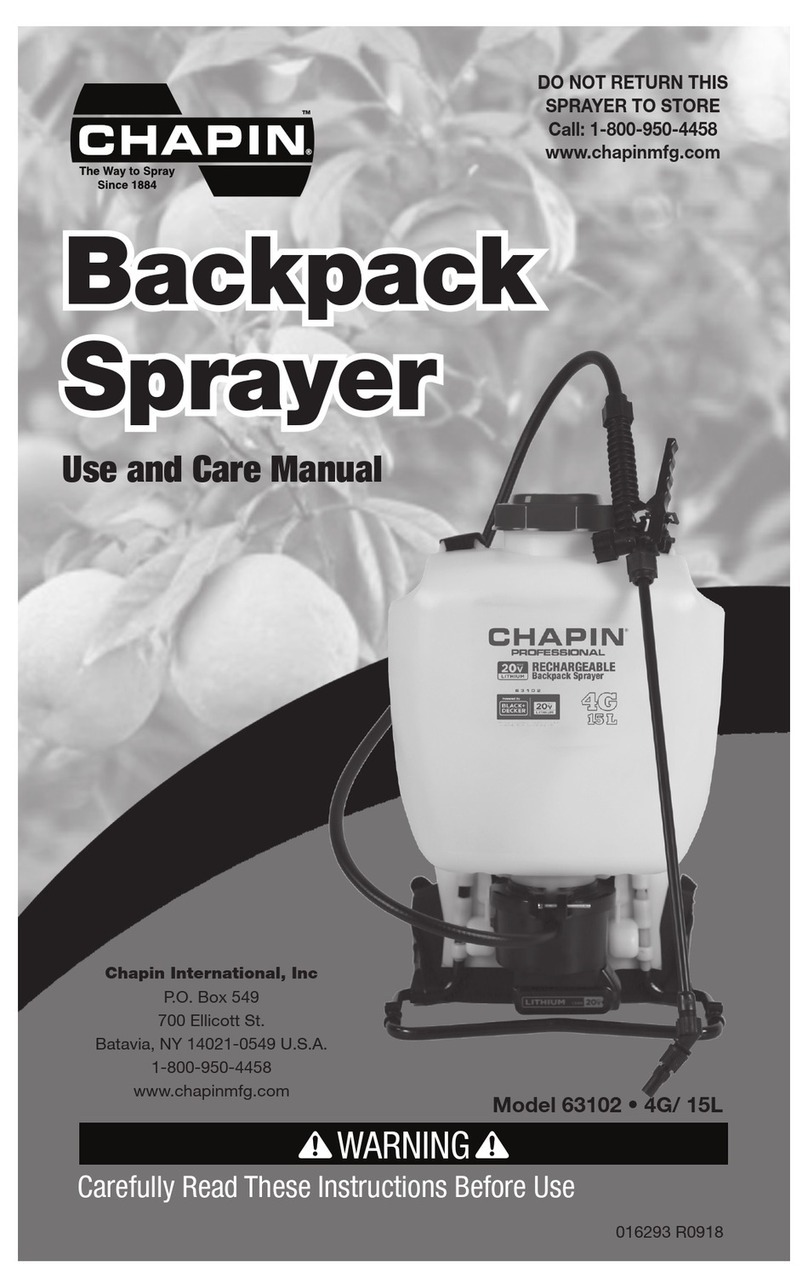 Chapin 63102 User manual