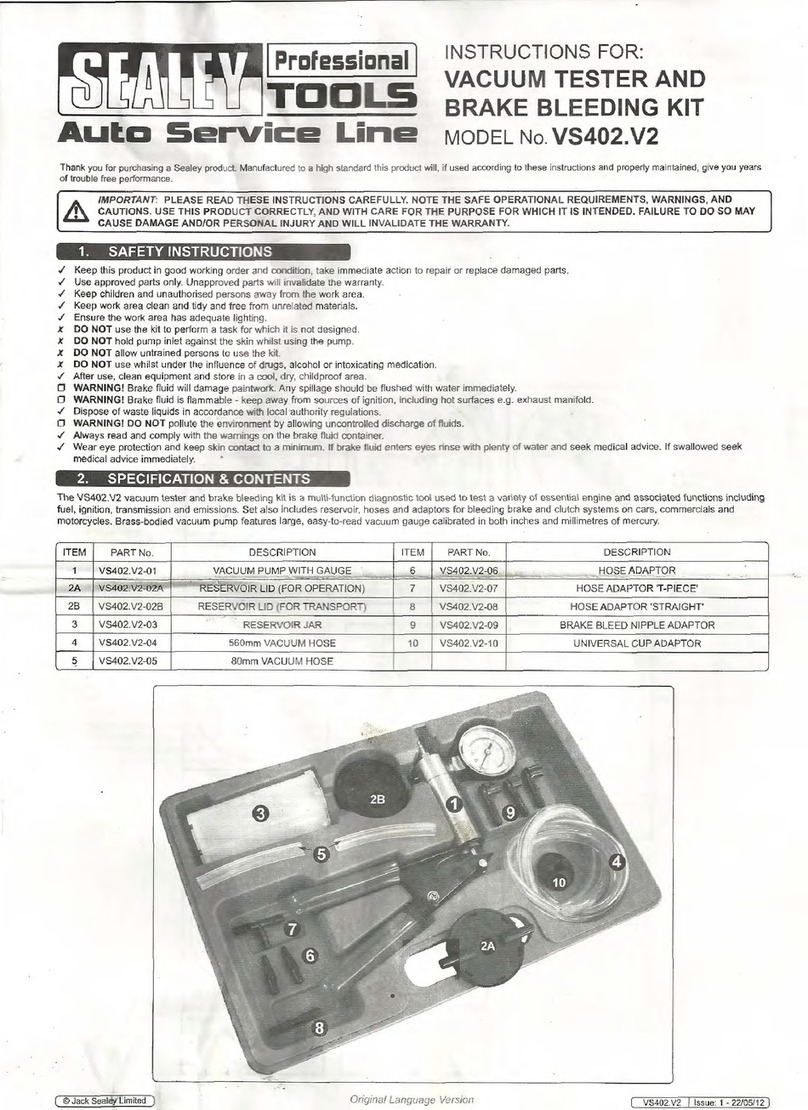 Sealey V5402.V2 User manual Sealey V5402.V2 User manual