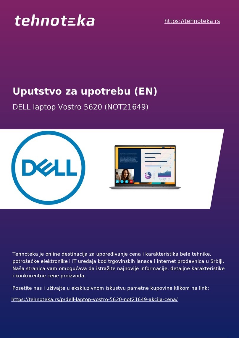 Dell NOT21649 Setup and specifications