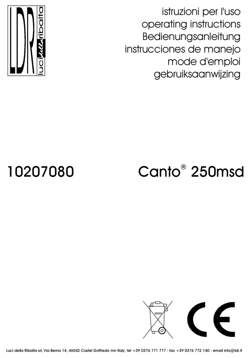 LDR Canto 250msd operating instructions