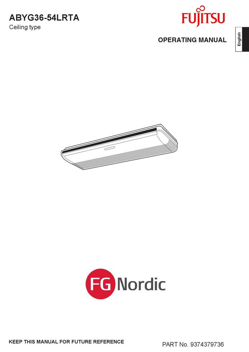 Fujitsu FG Nordic ABYG36-54LRTA operating manual