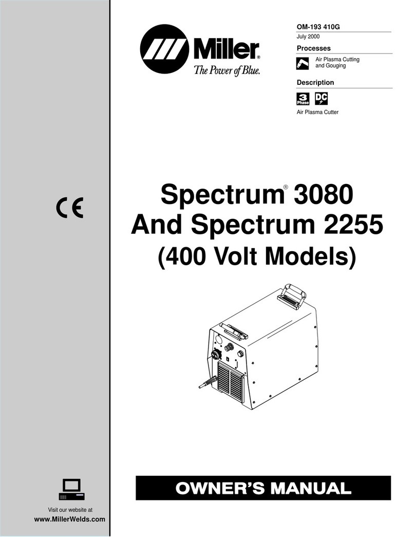 Miller Spectrum 3080 owner's manual