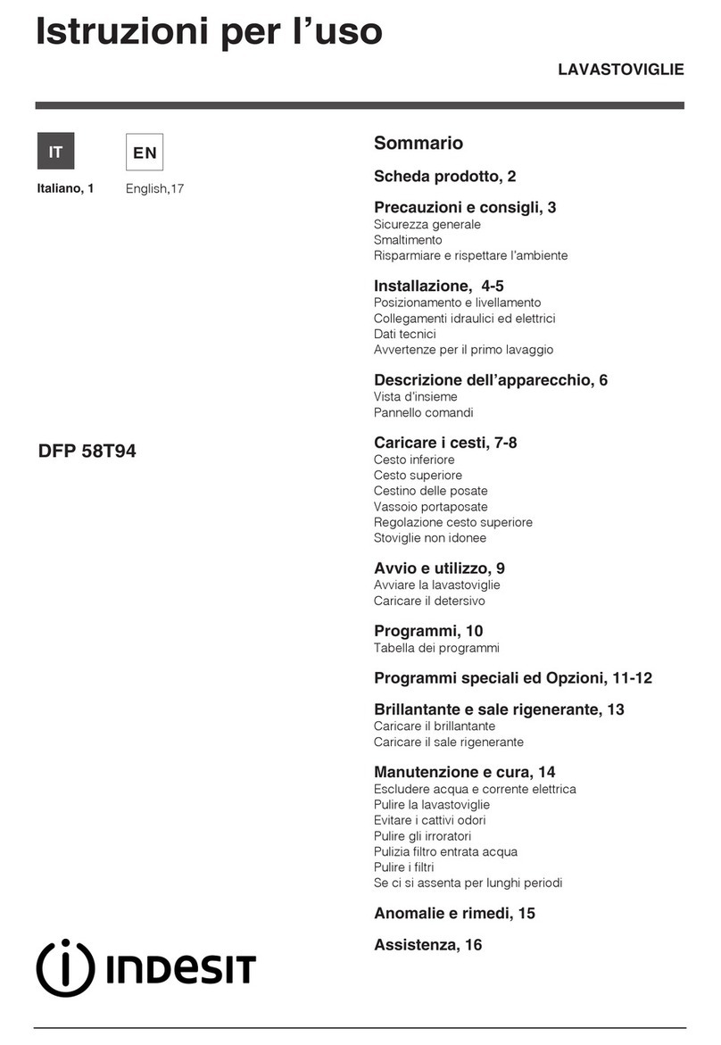 Indesit DFP 58T94 User manual