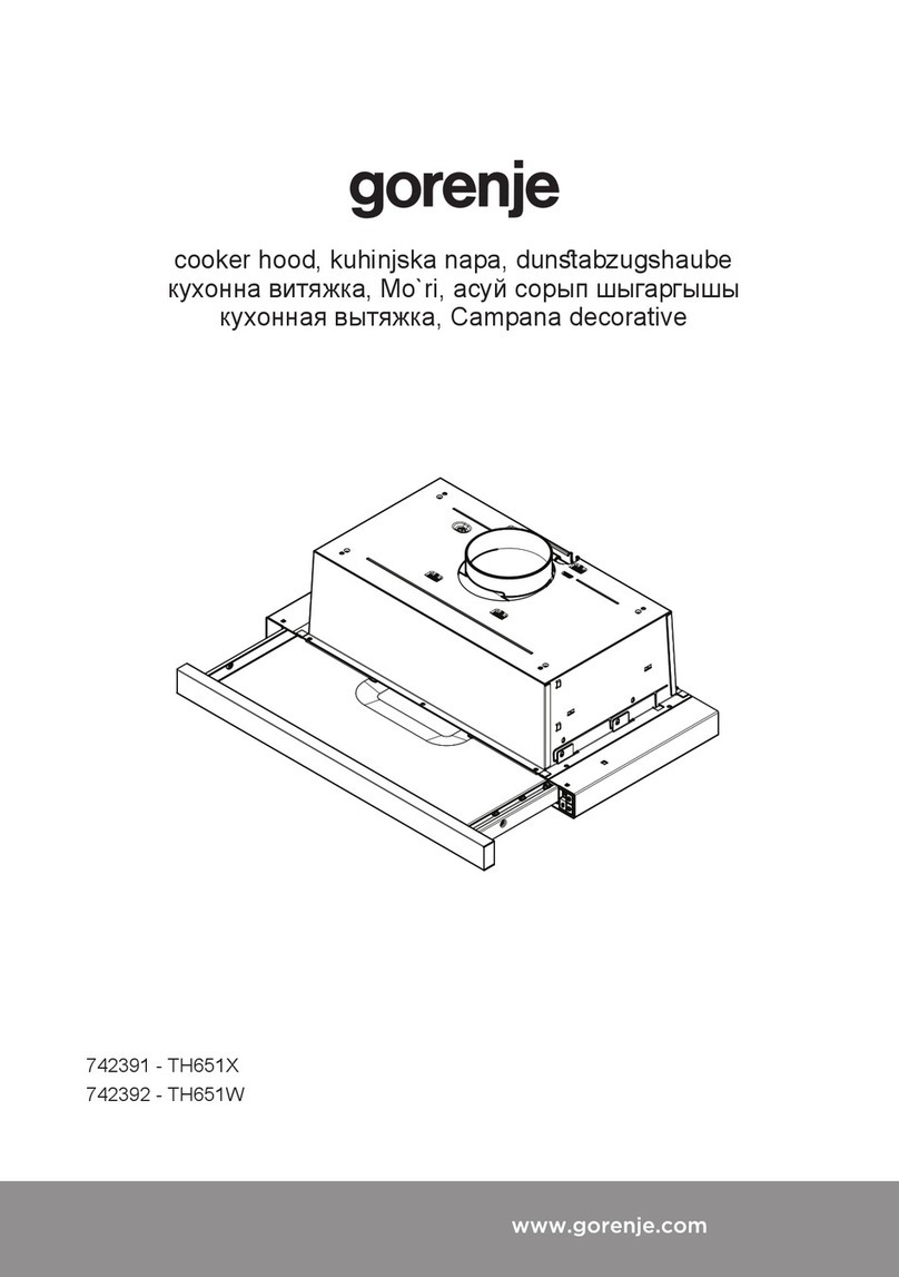 Gorenje TH651X Installation and warning book Gorenje TH651X Installation and warning book