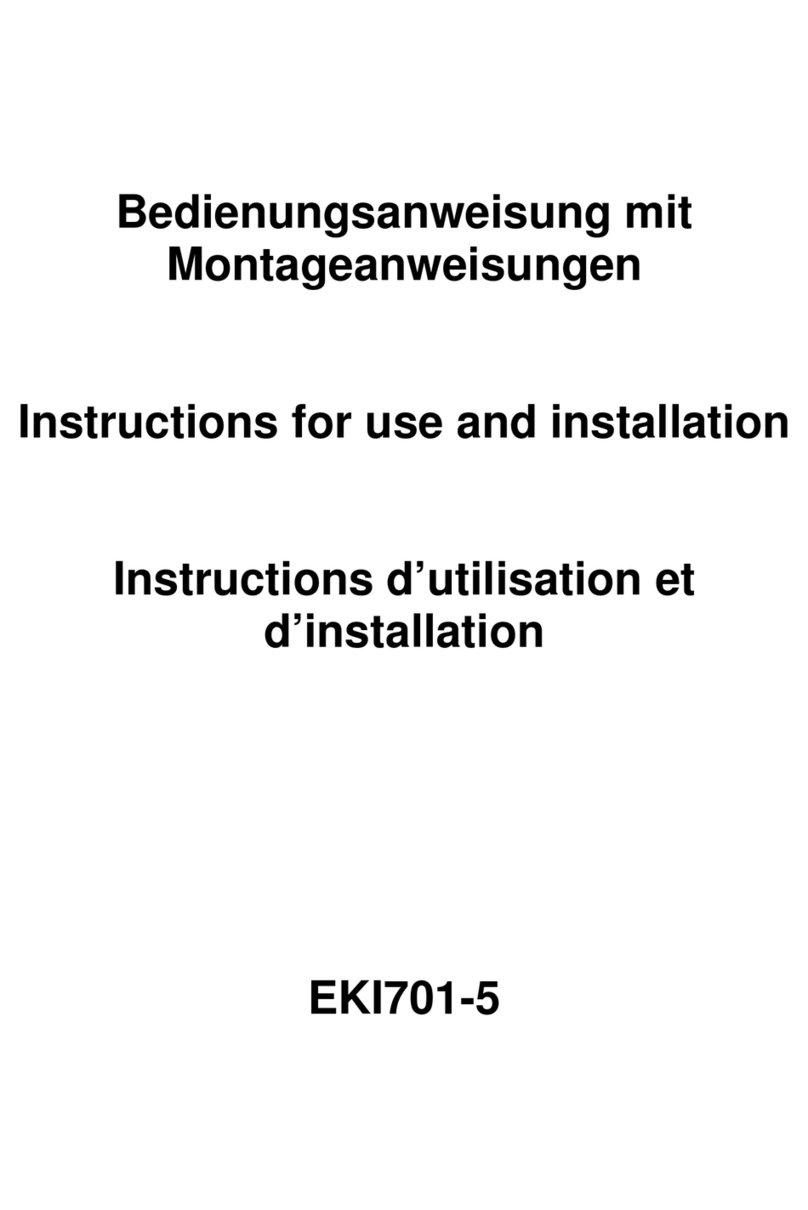 Exquisit EKI701-5 Instructions for use and installation