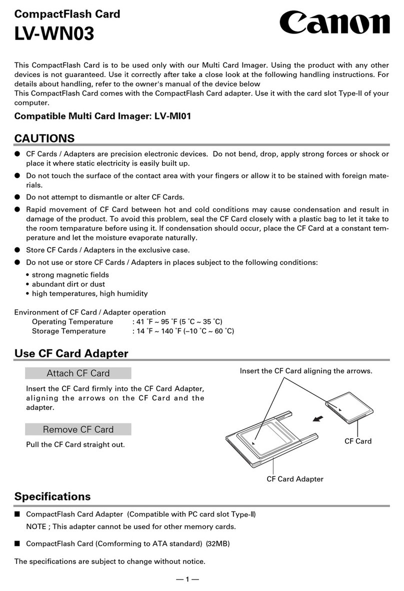 Canon LV-WN03 quick start guide Canon LV-WN03 quick start guide