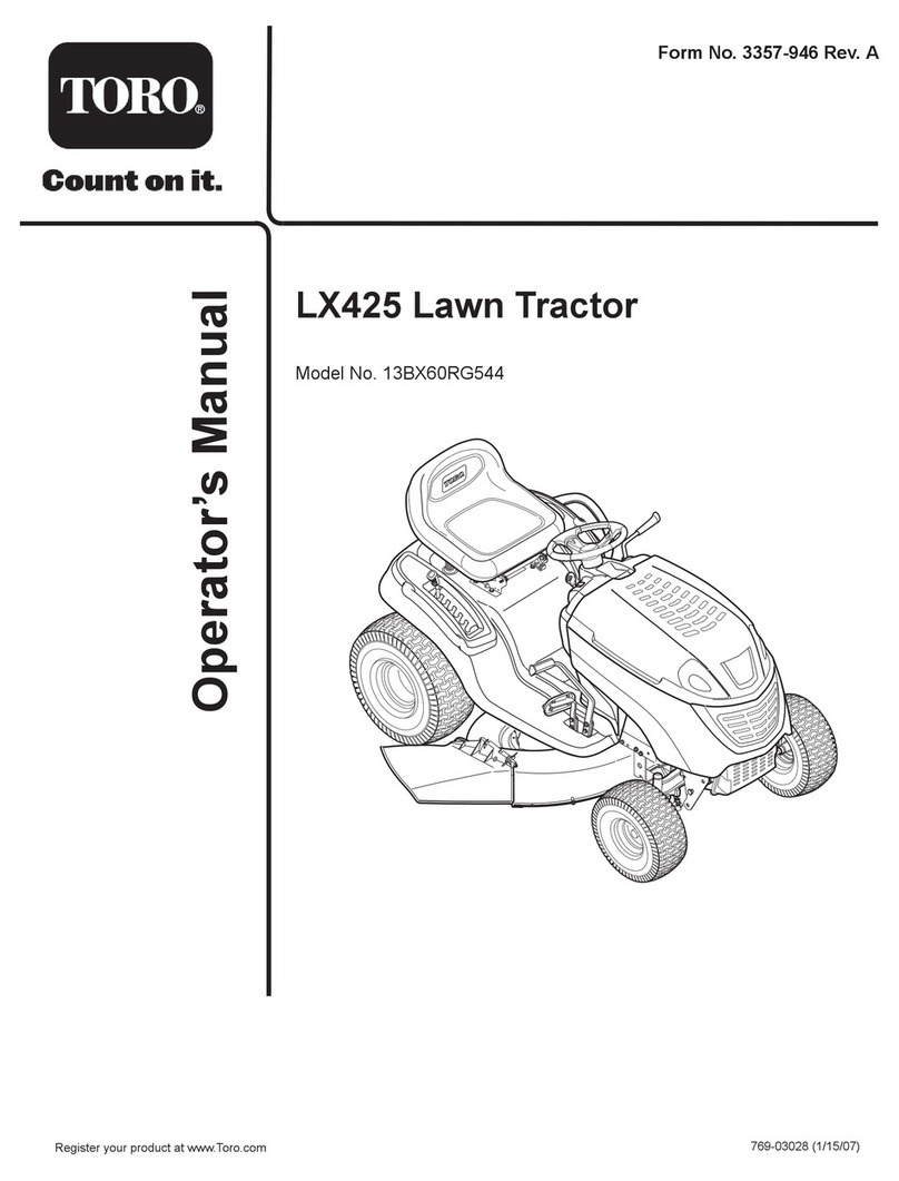 Toro LX425 User manual Toro LX425 User manual